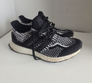 Adidas Black and White Knit Sneakers